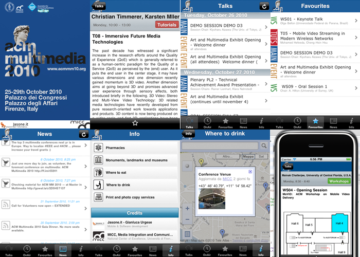 ACM Multimedia 2010 iPhone App